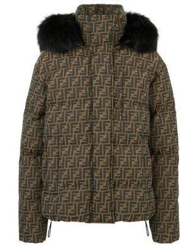 fendi ski jacket green|Fendi jacket model.